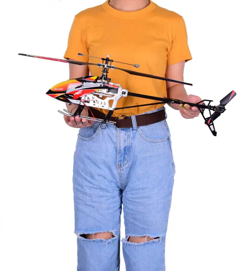 Wltoys V913 матовый 2,4G 4CH одно лезвие Встроенный гироскоп супер стабильный полет Большой Вертолет Самолет RTF RC Самолет