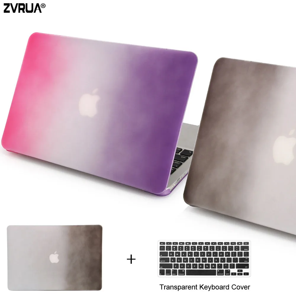 ZVRUA Beautiful Rainbow laptop Case for MacBook Air 13 for apple mac