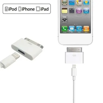 

8 Pin Female to 30 Pin Male Adapter Connector for iPhone 4S for iPad 3 for iPod Touch 4