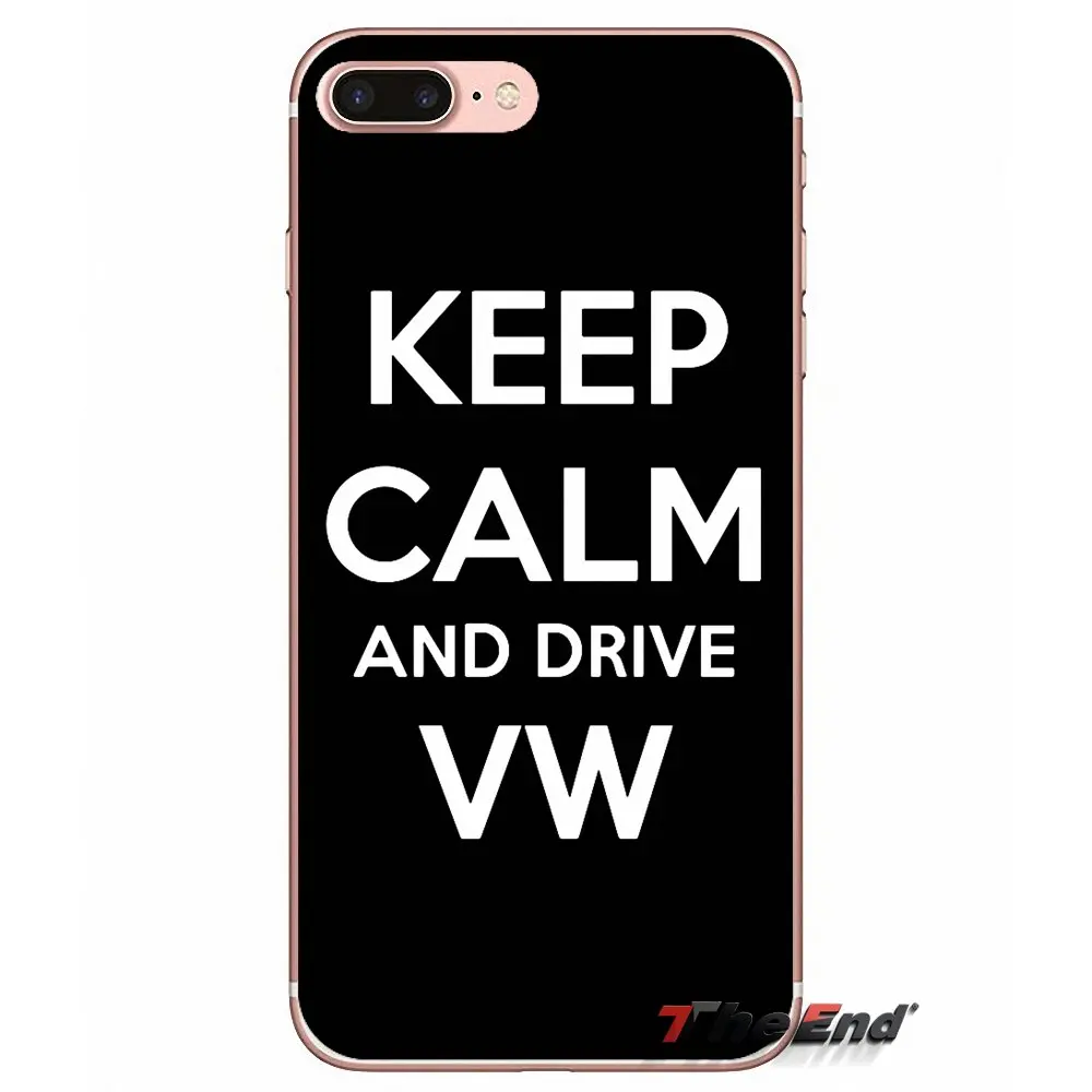 Для iPhone X 4 4S 5 5S 5C SE 6 6S 7 8 плюс samsung Galaxy J1 J3 J5 J7 A3 A5, с надписью «Keep Calm and Drive Фольксваген автомобильный чехол - Цвет: images 8