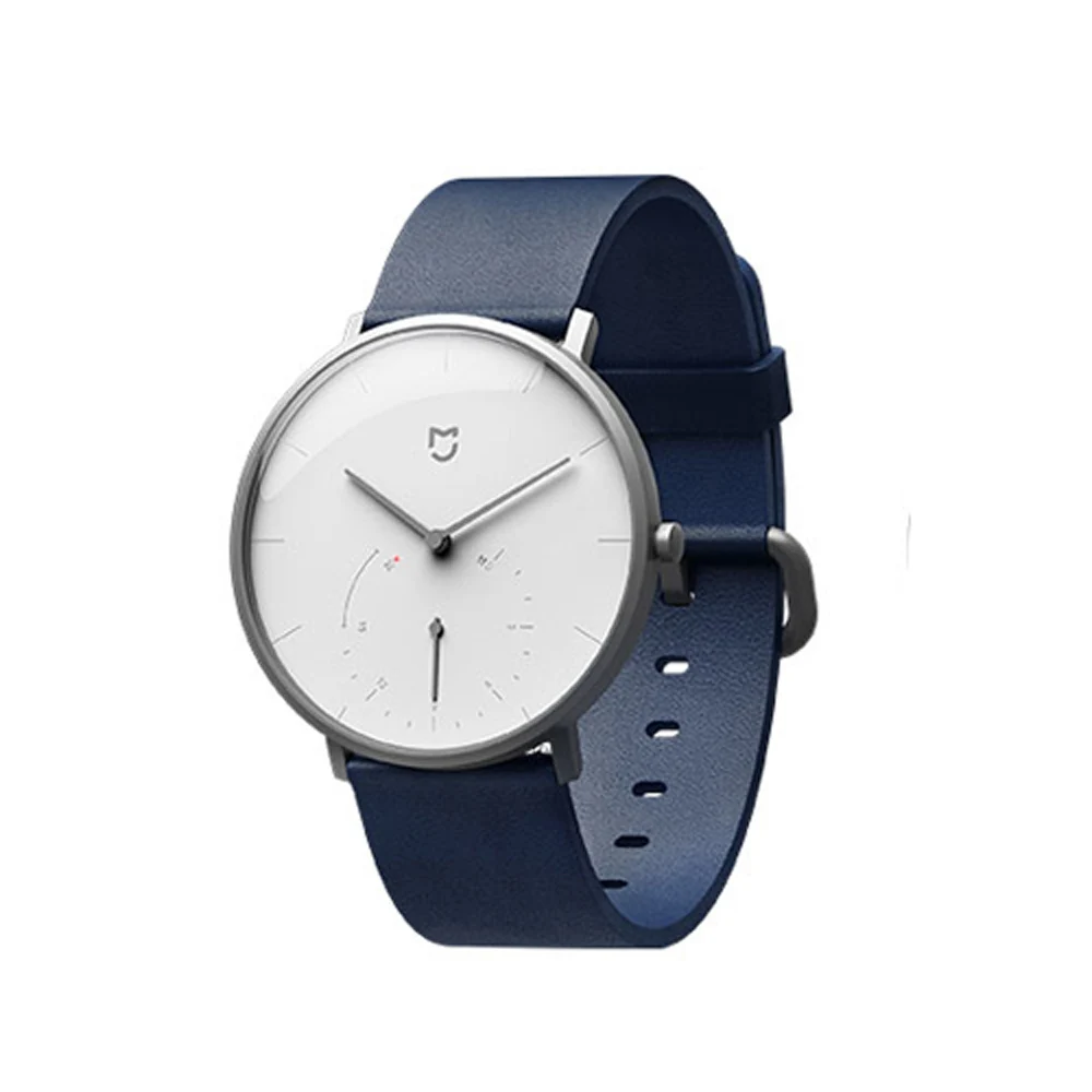 Xiao mi jia умные кварцевые часы Шагомер Smartband Bluetooth 4,0 mi умные часы Автоматическая Калибровка время mi Band - Цвет: Белый