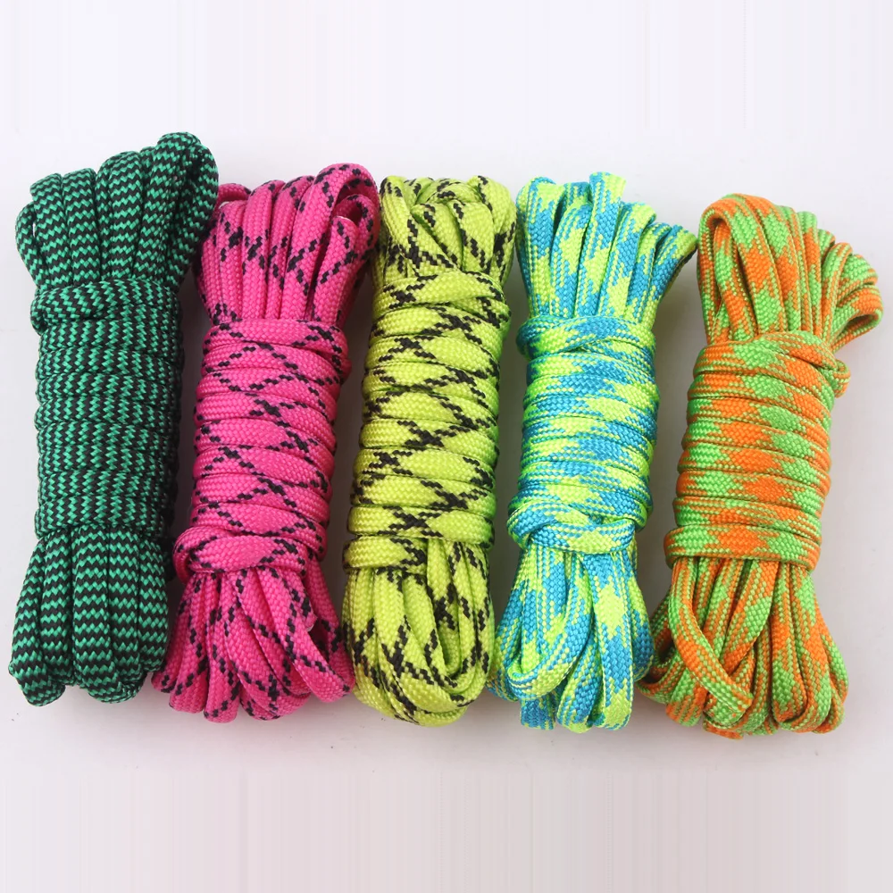 

YoouPara 5 pieces/Lot 3 Meters Length 4mm Type III 7Strand Paracorde 550lb For Outdoor Campling Survival Camping Rope Bracelet