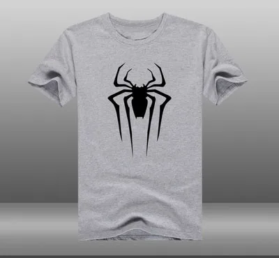 Новинка года, футболка с рисунком Человека-паука: возвращение домой, футболка с рисунком Человека-паука, средней школы, летние хлопковые футболки, футболка с супергероями - Цвет: 2gray