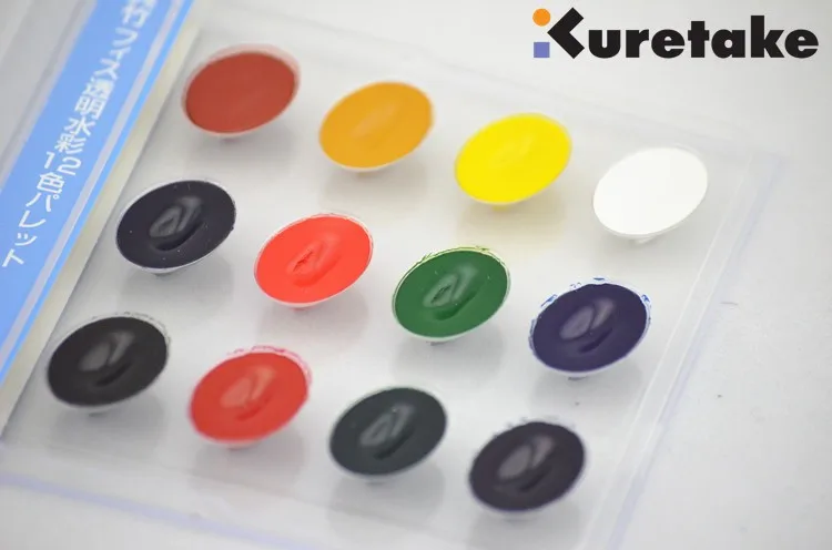 Kuretake de Água Caixa de cd com Bom Parceiro de Caneta Cor Sólida 12 Cores Aquarela 3 China box coin Suppliers