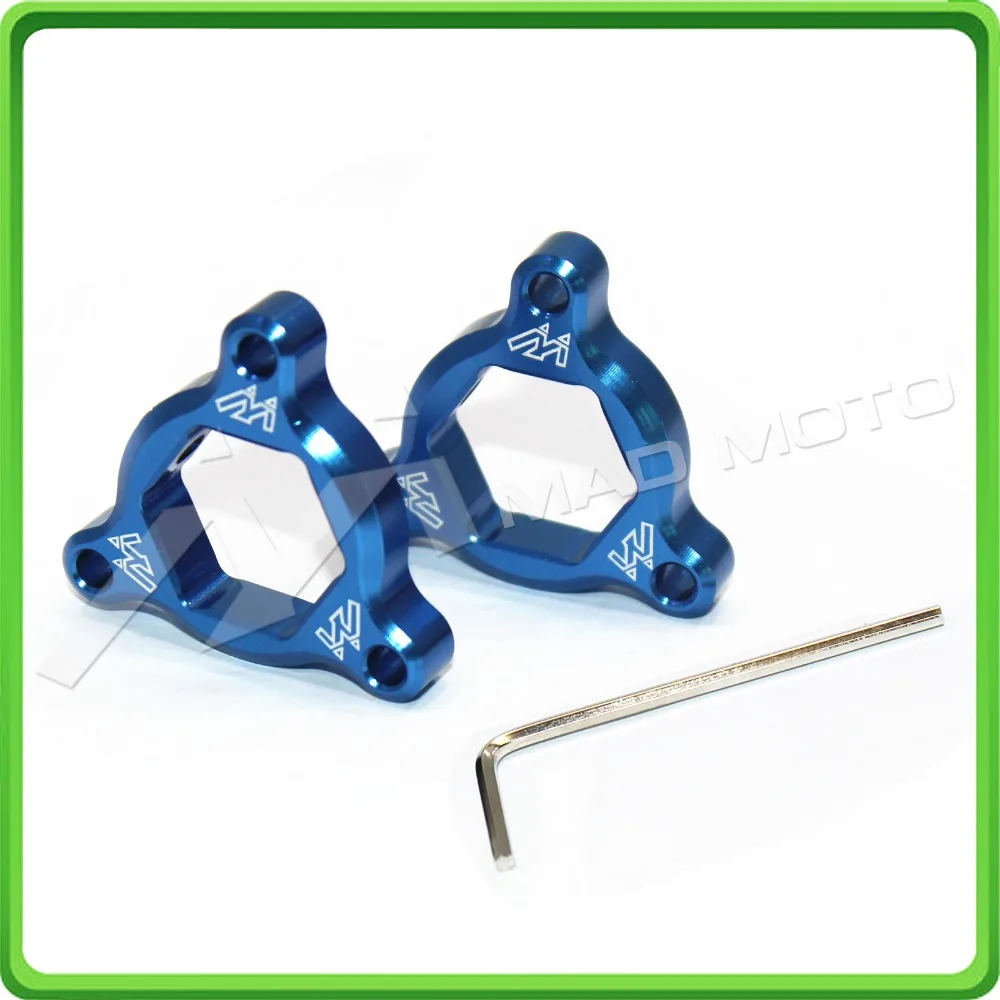 22mm Blue Fork Spring Preload Adjusters for Buell XB12 all models 2004 2005 2006 2007 2008 & XB9 all models 2003 - 2009 Style A (4)
