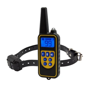 

Rechargeable remote control dog training device 800 meters remote control distance training device LCD backlight display