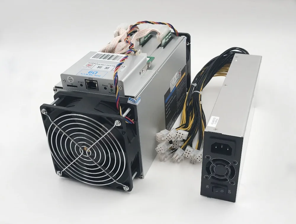 Asic шахтер D9 decredmaster 2.4TH/S 1000 Вт Блейк 256 с источника питания лучше чем Antminer Z9 мини S9 V9 L3