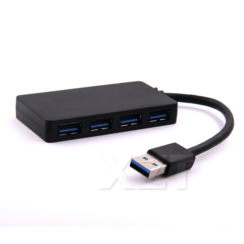 New Portable Compact 4-Port USB 3.0 Hub 5Gbps for PC Mac Laptop Notebook Desktop