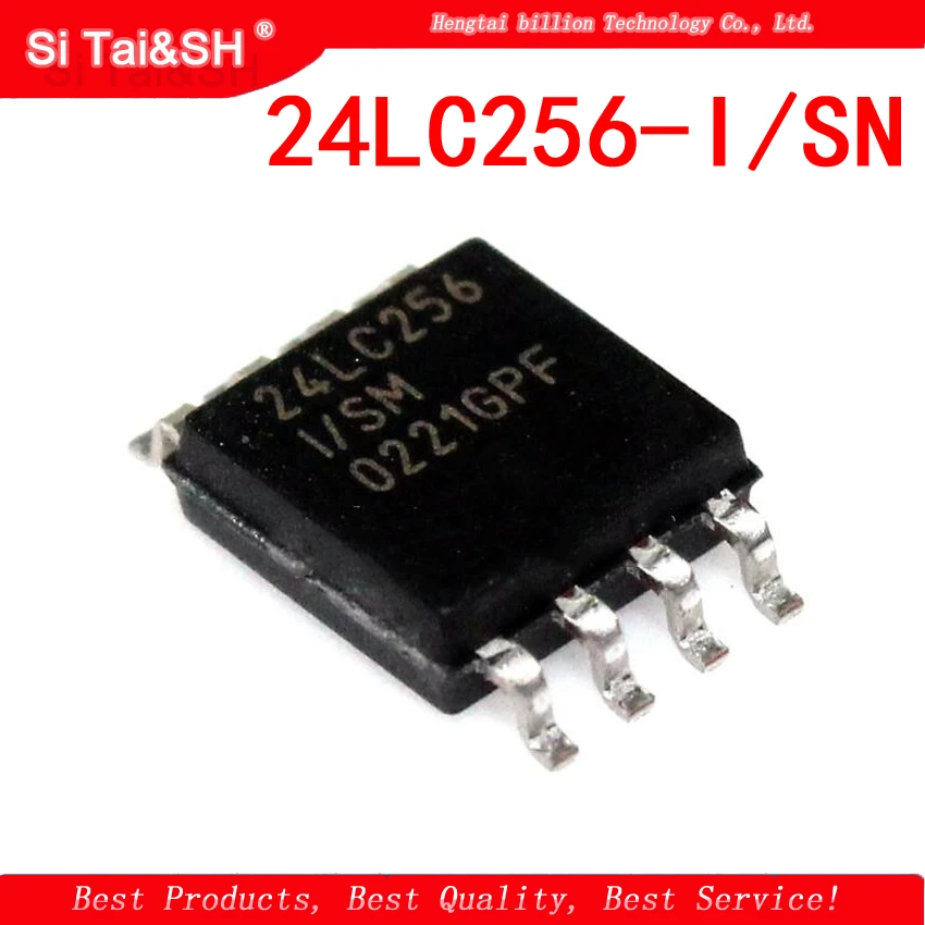 

10PCS 24LC256-I/SN SOP 24LC256I SOP8 SMD 24LC256 SOP-8 Memory chip