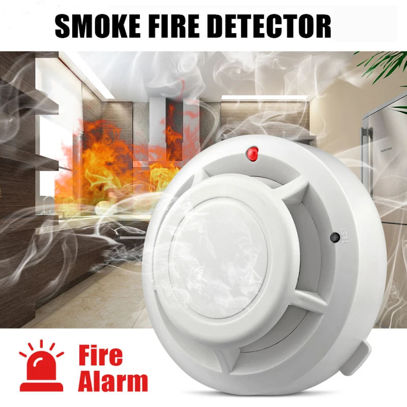 

4 Type High Sensitive Stable Independent Alarm Smoke Detector Home Security Wireless Alarm Smoke Detector Sensor Fire Equipment