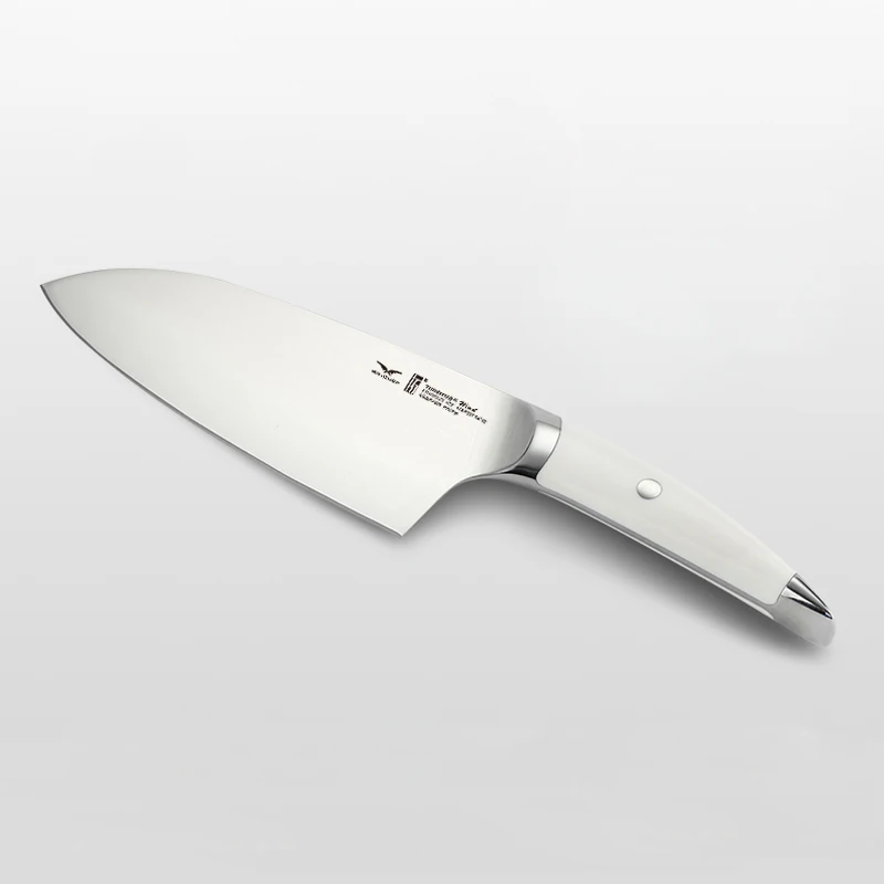 Профессиональный 7," 190 мм нож шеф-повара из немецкой стали X50 CRMOV15 высококачественный кухонный нож для резки овощей+ мяса очень острый