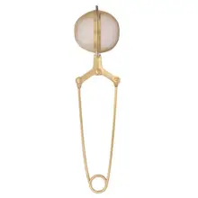 Золото Нержавеющая сталь Чай Infuser Сфера с черной Чай фильтр травы Специи фильтр