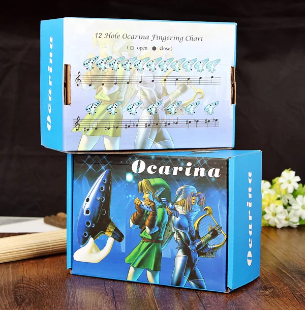 12 отверстий Alto C Ocarina Flute Ceramic Legend of Zelda Color Box|legend zelda ocarina|12 hole ocarinaocarina flute |