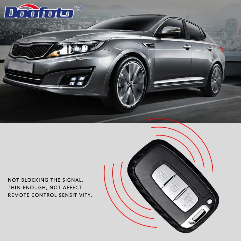Carbon fiber key cover for HYUNDAI (4)