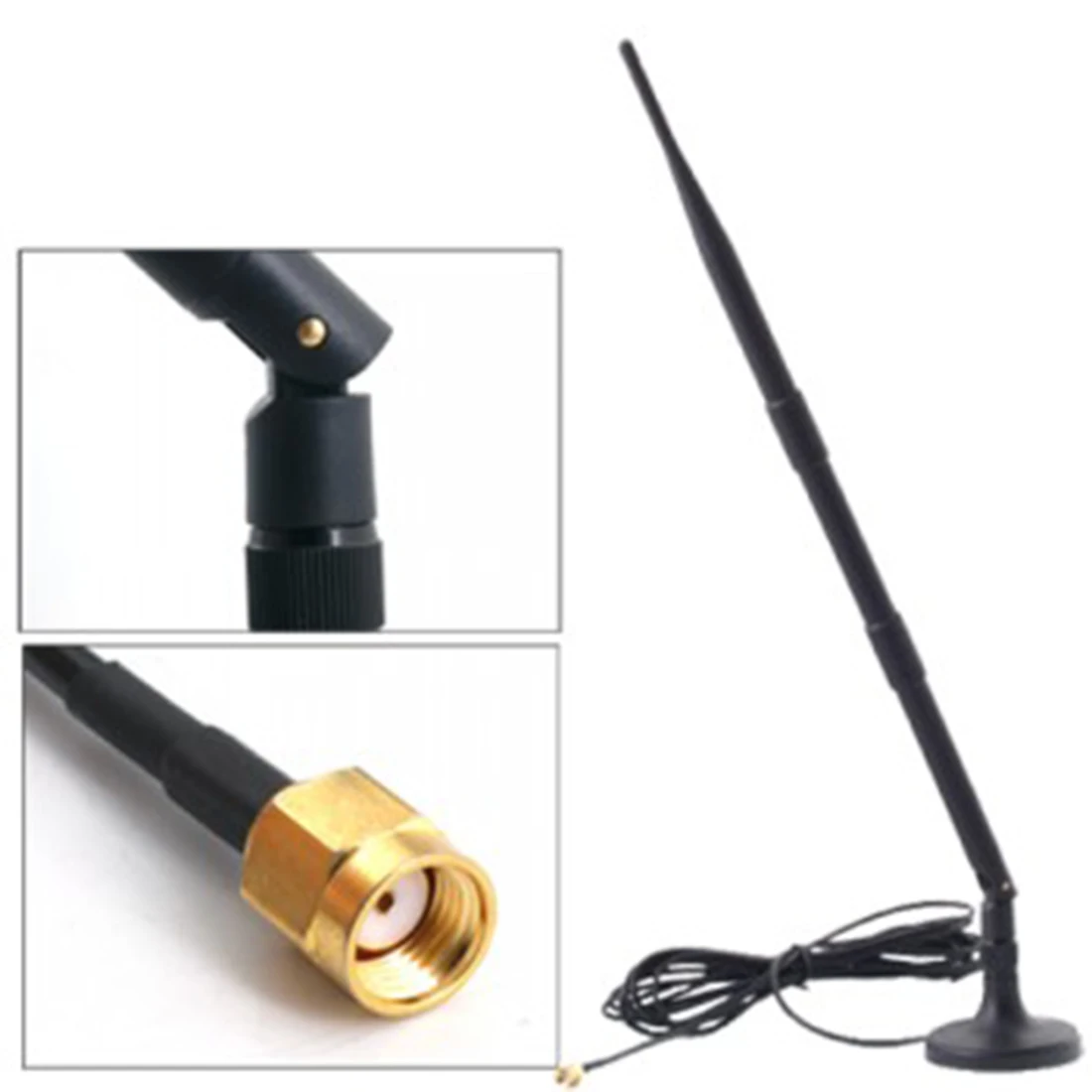 Etmakit 2016 NEW SALE 2.4GHz 12DBI RP-SMA Wifi Booster Wireless Antenna Wlan For Router PCI Card Amp