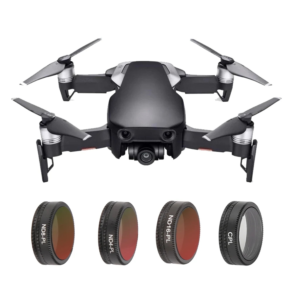 

TELESIN 4 Pcs Waterproof ND-PL ND4/PL ND8/PL ND16/PL Filters,Circular Polarizer Filter for DJI Mavic Air Drone CameraAccessories