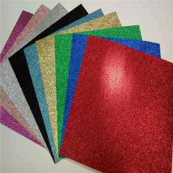 

shopping festival acid free 33pcs 12*12 inch colorful glitter paper for child DIY glitter paper cardstock