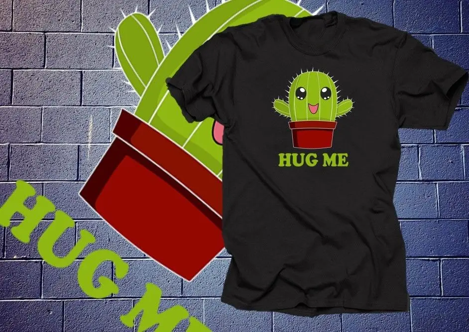 Футболка С КАКТУСОМ Hug Me забавная футболка с дизайном кактус рисунком Мужская