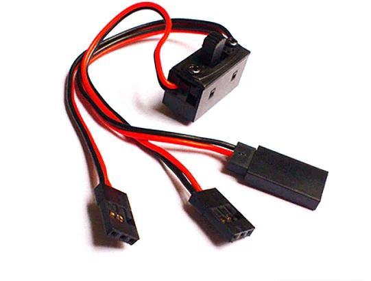

free shipping Three-wire Cord Switch Universal Plug Interfaces for Receiver Servo JR Futaba RC