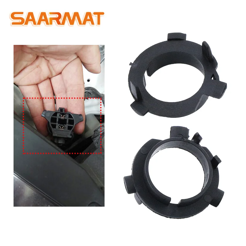 H7 Headlight Bulb Holders Adapters Base for KIA K3 K4 K5 Sorento KX7 16 Outlander Ge Rui Chi running 2pcs