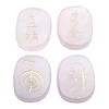 Sunligoo Прямая поставка гравировка Usui Reiki балансировка символов чакра натуральные камни лечебные ладонь розовый кварц черный агат прозрачная ... ► Фото 2/6