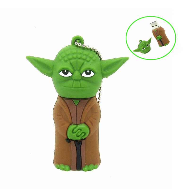 Звездные войны usb флэш накопитель Jedi master Yoda pendrive 4G 8G 16G 32G карта памяти u диск