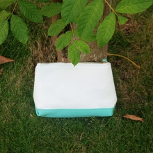 Женский Макияж сумка треугольник хлопок текстильные косметички с цветной отделкой Различные цвета доступны DOMIL106157