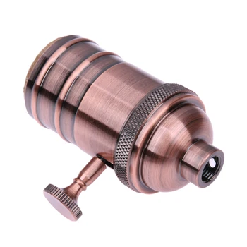 

1 Pcs E27 Retro Lamp Holder Bronze Color Vintage Edison Light Holders Classic Lamp Bases Industrial Bulb Accessories Home Decor
