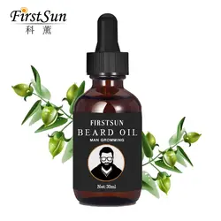 2 шт. Firstsun органический для мужчин уход за кожей лица Борода масло 100% натуральный Смягчающее масло роста волос питательный крем для бороды
