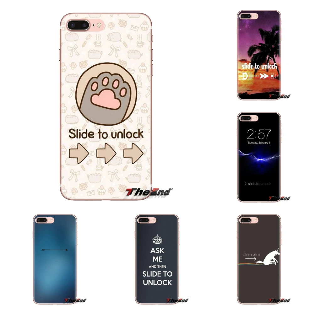Silicone Case Cover Slide To Unlock Unicorn Rainbow For Xiaomi Mi4 Mi5 Mi5S Mi6 Mi A1 A2 5X 6X 8 9 Lite SE Pro Max Mix 2 3 2S |