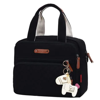 

New Striped Fashion Mom Bag Canvas Tote Bag Mummy Diaper Bag Baby Organizer Multi Function Travel Backpack Toddler Stroller