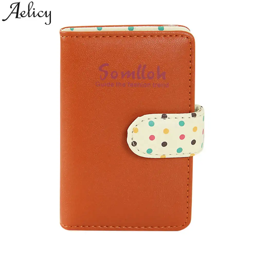Aelicy Leather Luxury Women Business Card Holder Wallet Bank Credit