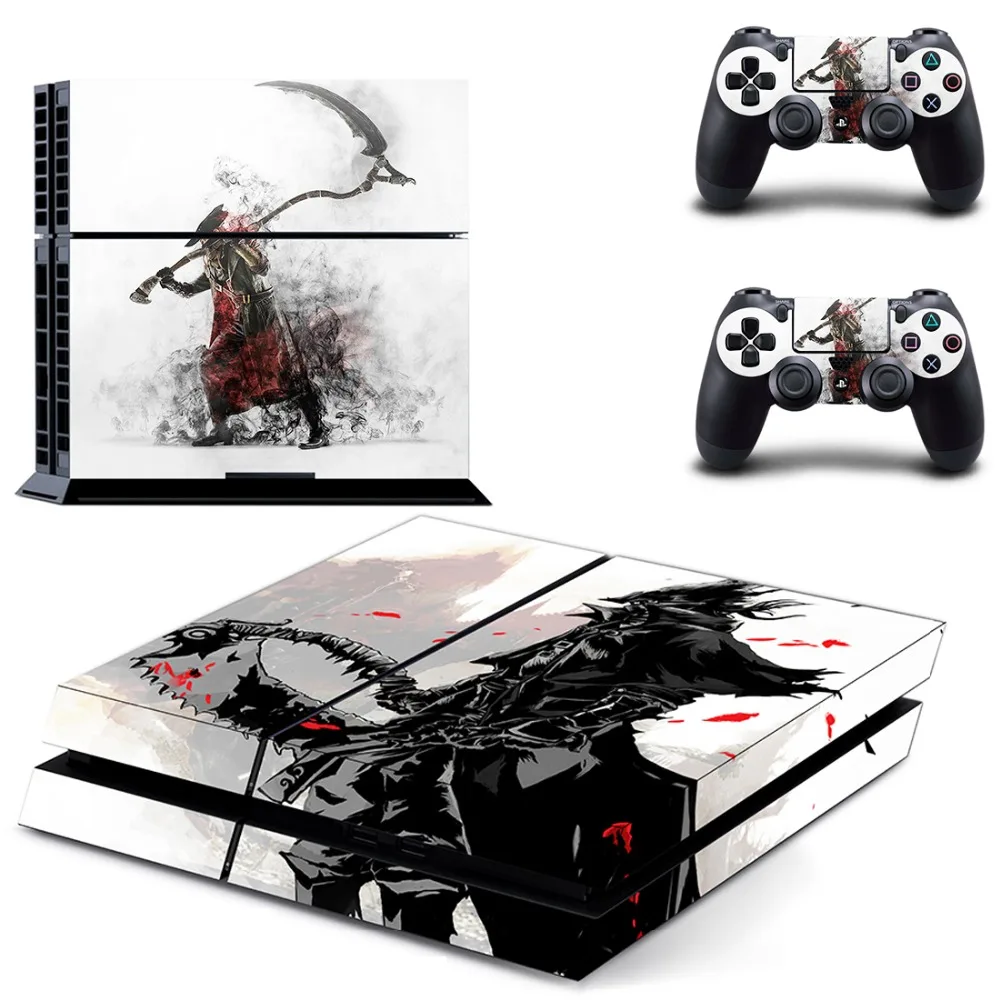 Новые игры Dark Souls через кровь PS4 кожи Стикеры наклейка для Игровые приставки 4