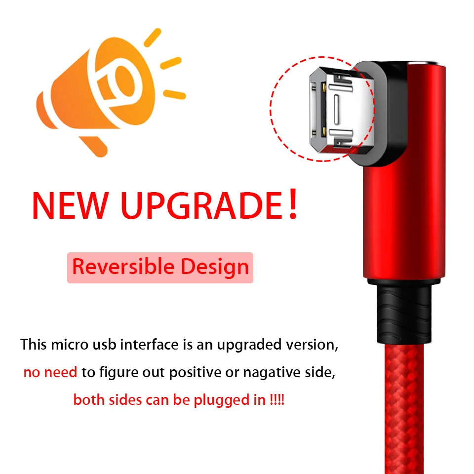 3 в 1 90 градусов usb кабель для зарядки мобильного телефона Samsung Xiaomi Redmi Note 8 7