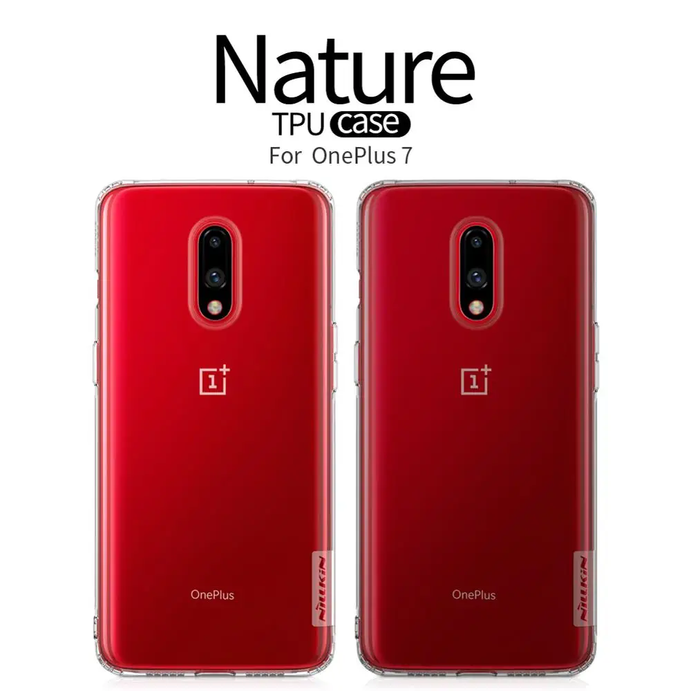 

Oneplus 7 Case Original NILLKIN Nature TPU Transparent Clear Soft Back Cover For Oneplus 7 Silicon Back Cover Case