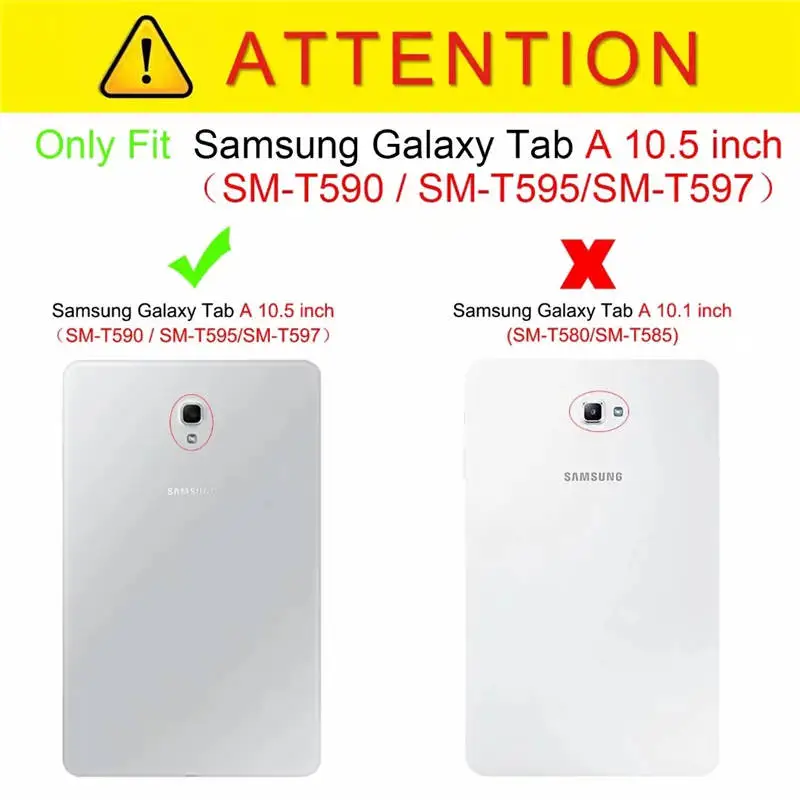 Тонкий Съемная bluetooth-клавиатура кожаный чехол для Samsung Galaxy Tab A A2 10,5 2018 T590 T595 SM-T590 планшетный Стенд кожаный чехол Funda