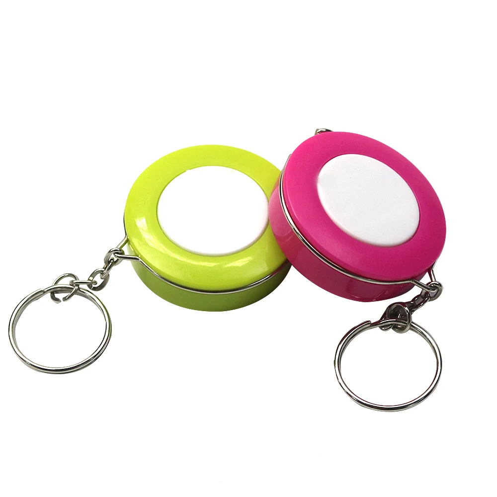 

Mini Cute Sewing Ruler With Key Chain Plastic Portable 1.5m Retractable Ruler Centimeter/Inch Tape Measure DIY Sewing Tools