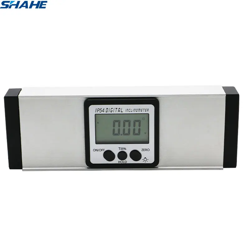 

Shahe150 mm Aluminum Alloy Magetic Digital Spirit Level With Backlight 360 Degree Range Protractor Ruler With Horizonal Bubble