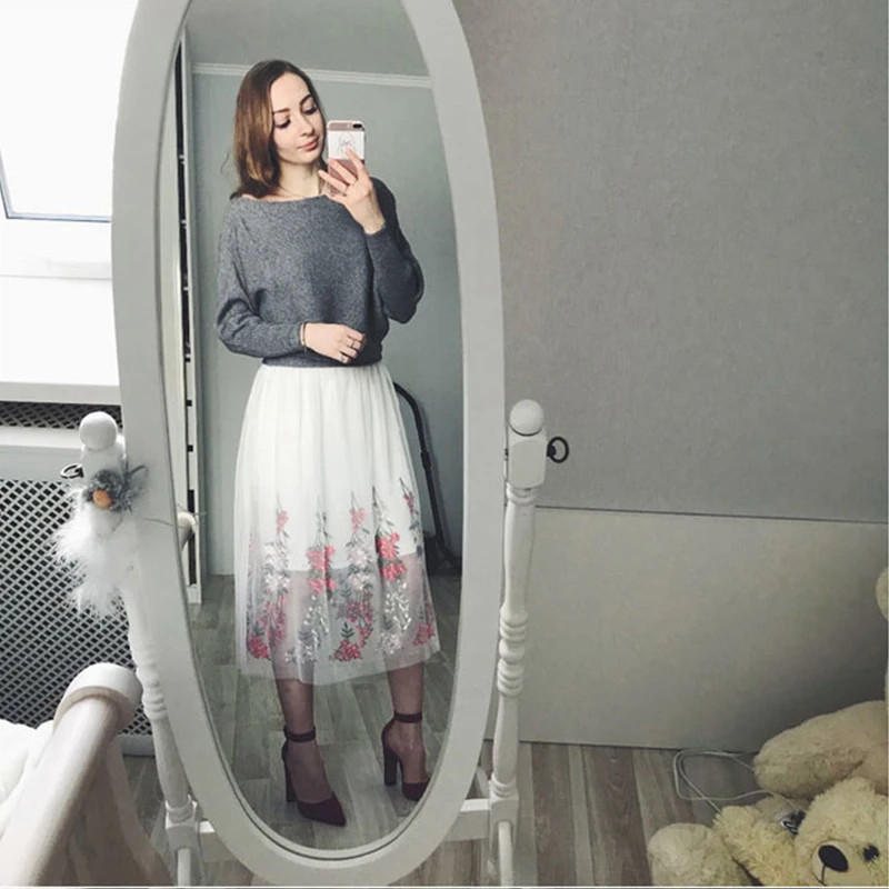 

CHANGYUGE 2018 Women Sexy Dress Patchwork Mesh Embroidery Spaghetti Strap Tulle Gauze Lace Dress Party Dresses Sundress Vestidos