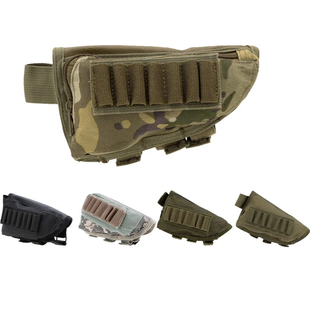 Buy Outdoor Tactical Military Pouch Shotgun Stock Ammo