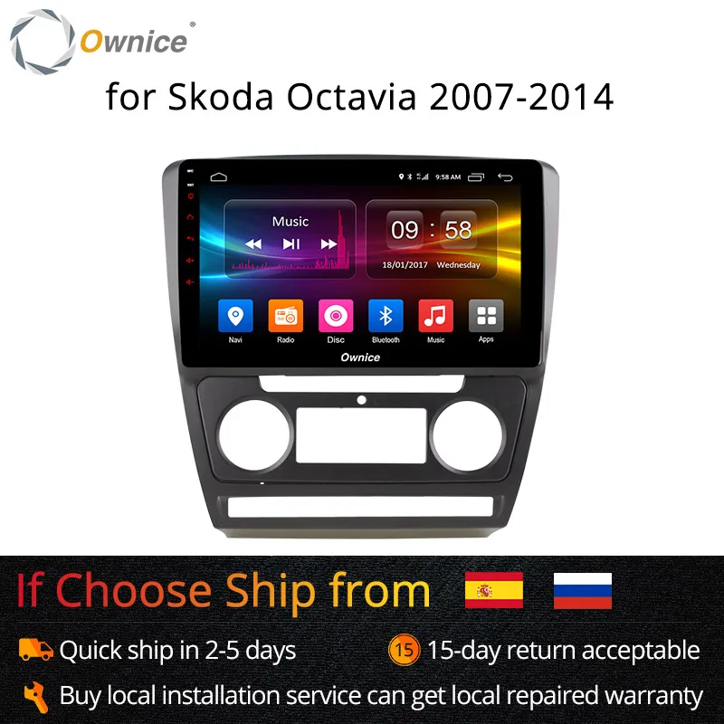 Ownice K1 K2 Octa core Android 8 1 Автомобильная dvd навигационная система для Skoda Octavia 2007 2008 2009 2010