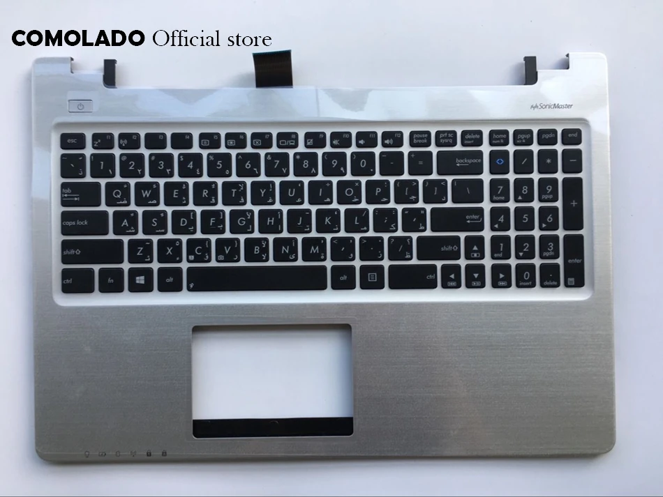 

AR Arabic Keyboard For ASUS S550 S550CM Top Cover Upper Case Palmrest AR Layout