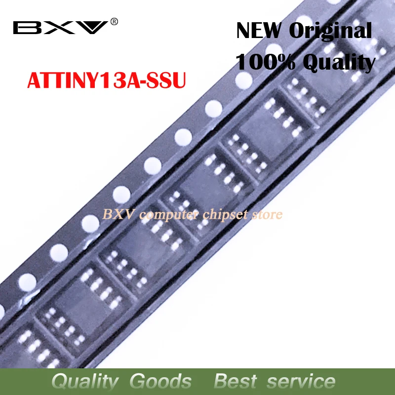 100 шт./лот ATTINY13 ATTINY13A TINY13A MCU AVR 1K FLASH 20 МГц IC ATTINY13A-SSU SOP-8 | Электронные компоненты и