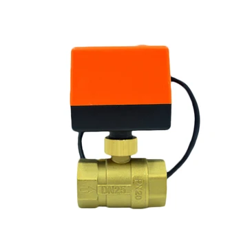 

Brass Electric Valve Ball AC24V CR01 Miniature Electric Wire Port Ball Valve