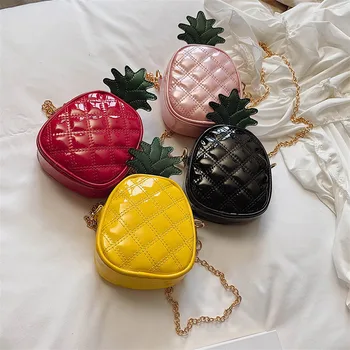 

2019 New Fashion Pineapple Crossbody Bags for Women MIni Cute Ladies Purse PU Leather Female Luxury Handbags Small Shouder Bag