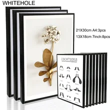 11 шт./компл. металлическая рамка для фотографий для настенный 7 дюймов A4 фоторамка алюминиевая изображение Подарочная рекомендация домашний декор