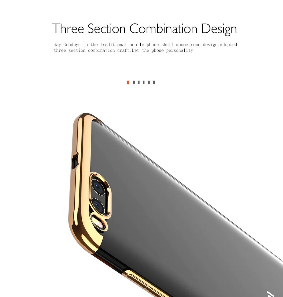 FLOVEME Luxury Plating TPU Silicon Phone Case For Xiaomi mi 6 Coque Gold Plated Ultra Slim Transparent Cover Case For Xiaomi mi6 (7)