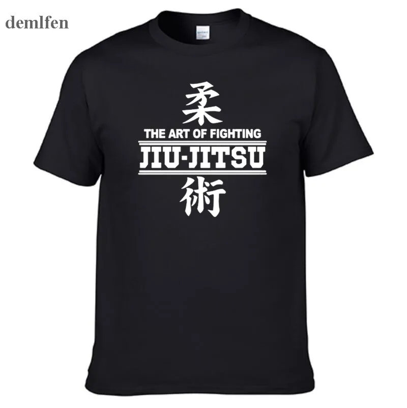 Fashion Japaness The Art Fighting Jiu Jitsu T Shirt Men Funny Print