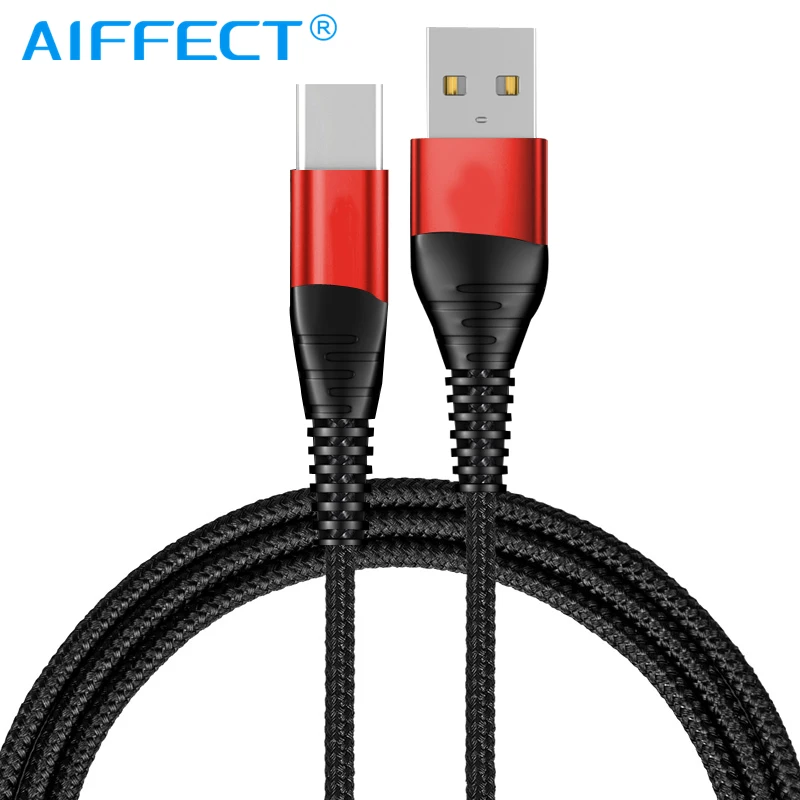 AIFFECT type C кабель USB C кабель для мобильного телефона провод для быстрой зарядки для samsung S9 Mi 9 кабель для передачи данных сильный провод