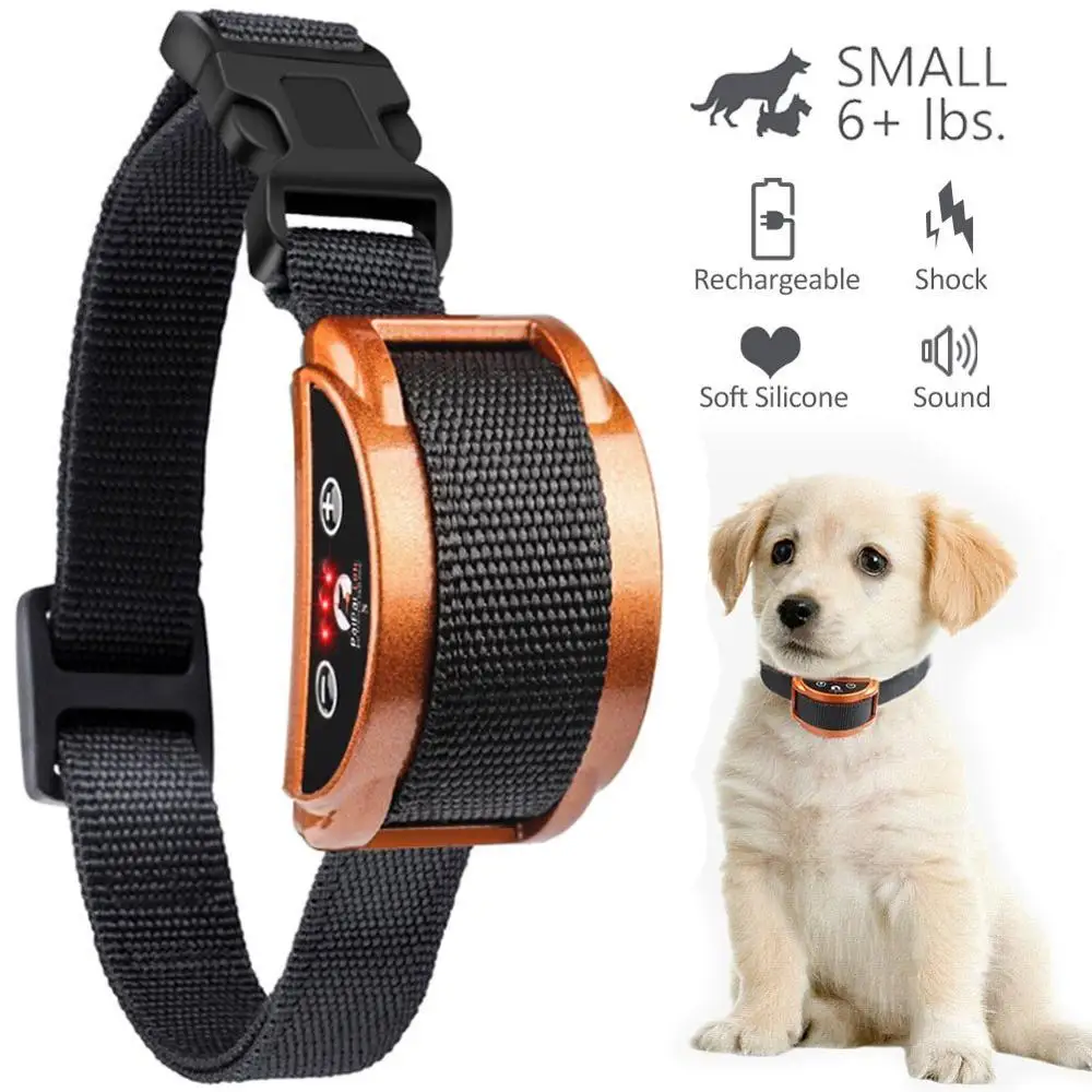Safe Automatic Dog Bark Collar Pet Training Collar Rechargeable Barking Stop Collar 2 Modes Sound Static Shock 45 Days Work Time
